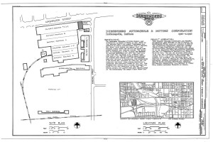 Duesenberg Factory Site Plan